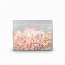 반투명 스탠딩지퍼백 손잡이없는 밀봉 휴대용 식품 보관 스탠드 파우치 지퍼백, 식품 포장용, 50개, 30x23+8cm