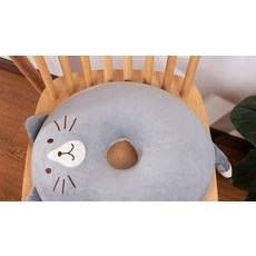 해피유통 인체공학 디자인 편안한 고양이 모양 좌석 방석 사계절 사용 가능 다양한 색상, 40*40*4.5센티미터, 1