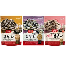 동원 양반김부각 3종(찹쌀1개+마늘1개+새우1개), 5세트, 50g