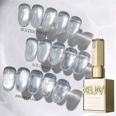 XEIJAYI 3pcs 15ml 화이트 플레인 워터 캣츠 아이 마그네틱 젤 네일 폴리쉬 울트라 샤인 속건성 스투용 UV/LED 바니시, XKP 3PCS Cat Eye Set