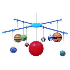 나만의 행성 색칠놀이 태양계행성 모빌 만들기 DIY 2세트 과학실험 수업용 과학, 1개, 상세페이지참조