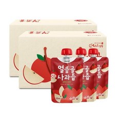 사과 100% 밀양 얼음골사 과즙 스파우트 안전캡, 40개, 120ml