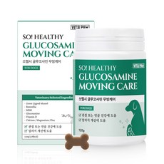 비타파우 쏘헬시 글루코사민 강아지 관절 영양제 애견 슬개골 고관절 노견 애견, 1개, 120g