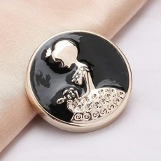 예쁜단추 수입단추 예쁜 생크 버튼 대형 럭셔리 패턴 코트 바람막이 의류 액세서리, 1개, 16) No.8 - 21mm