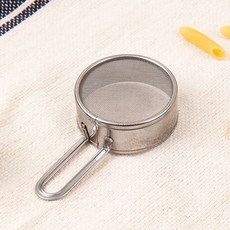 미니 슈가파우더채망 손잡이 베이킹고운채뿌릴때 스텐, 1개