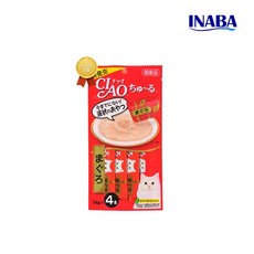 이나바 챠오츄루 참치 14g 4p 고양이간식, 없음