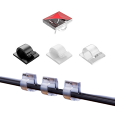 전선 클립 홀더 케이블선 정리 전선 고정 홀더, 1개, 투명