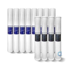 CLEAN PURE 20英吋標準型小胖5微米PP濾心8支+20吋小胖活性碳濾心4支 台灣製造 大大淨水, 1個