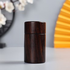 紫光檀牙籤筒實木牙籤盒牙籤罐子隨身攜帶收納盒出遊茶葉罐木藥盒, 1個, 直徑1.7高8cm(約放30根牙籤):如圖