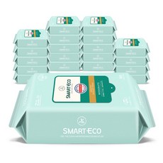 스마트에코 모데라토 리필형 80매X20팩 아기물티슈, 80개입, 20개