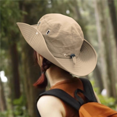 펜스 시원하고 통풍 좋은 방수 메쉬 등산 모자 버킷햇, 베이지