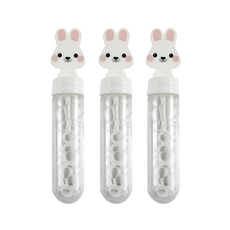 비버리코 어린이 미니 스틱 비눗방울 장난감, 3개, 토끼