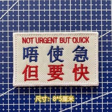 YD 港味粵語錄我有理想吾唔系鹹魚意見接受態度照舊魔術貼logo可撕式, 唔使急但要快