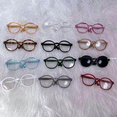 台灣爆款 娃衣 配件 娃娃配飾 10CM棉花娃娃用眼鏡15厘米20cm明星玩偶裝扮配件配飾10cm娃眼鏡, 粉紅色,10CM棉花娃娃用(寬度4.5CM), 1個