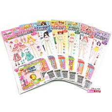 1000 드림스토리 스마트폰 코디게임놀이 입체 코디 스티커 1P (랜덤)