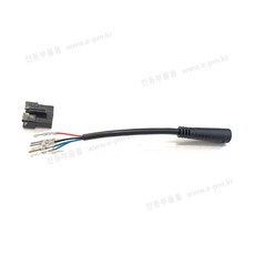 M8 검지스로틀 변환 케이블 원형 하네스 6P, 블랙, 1개, 타입1번