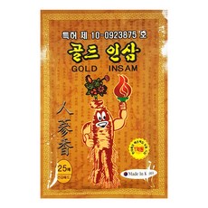 [자취몰] 향기가득 인삼향 파스형 패드 25매입, 1개