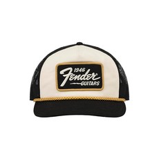 Fender 1946 골드 브레이드 모자 크림 및 블랙 283160, Fender 1946 골드 브레이드 모자, 크림 및 블
