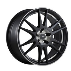 FK鋁圈 17吋 5/112 MAT09 平光黑車內掛車邊 汽車改裝輪框, 1個