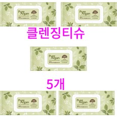 과일나라 에코에니어 퓨어아르간 리얼 클렌징오일티슈(70매입), 70매입, 5개