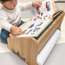 국산 원목 유아책상 롤페이퍼거치형 45x28cm 키즈 독서대 그림그리기 겸용, 단품, 단품