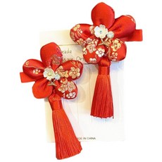 萱寶媽咪 中國風古典兒童髮飾 新年蝴蝶結頭飾 公主髮飾 漢服髮飾