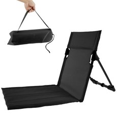 야외 캠핑 의자 휴대용 접이식 낚시 쿠션 닉을위한 등받이 해변 바베큐, bla