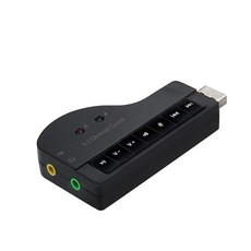 컴스 USB 사운드카드 8.1채널 오디오 컨버터 스테레오, TB487, 1개