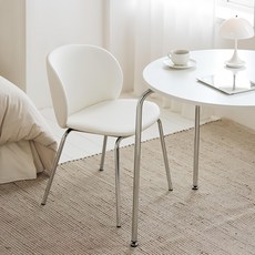 메종드꼼마 스칸딕체어 식탁의자 세트, 화이트, 2개