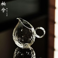 硅玻璃凝珠公道杯 加厚錘紋茶海 分茶器 日式茶道 功夫茶, 凝珠公道杯