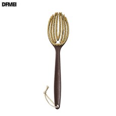 DFMEI 乾溼兩用長柄弧形洗澡刷, 1個, 1個裝, 棕色洗澡刷:如圖