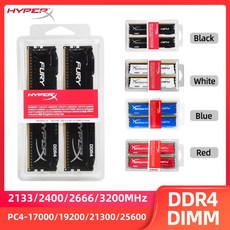 HYPERX FURY MEMORIA RAM 2X16GB 16GB 2X8GB HZ 21300 2V 25600 DDR4 213 2666MHZ 데스크탑 키트 2400MHZ PC 32GB