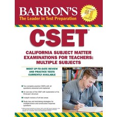 Cset: California Subject Matter Exams for Teachers: Multiple Subjects Paperback, Barrons Educational Series, English, 9781438007472