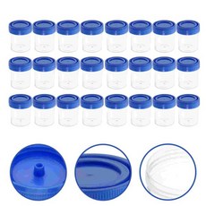 50pcs 플라스틱 견본 컵 의자 컨테이너 테스트 용기 소변 수집 뚜껑 일회용 샘플, 01 As Shown