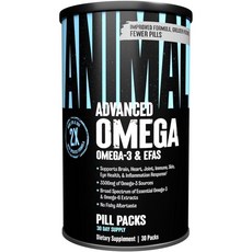 Universal Nutrition Omega3魚油軟膠囊, 30包, 1罐