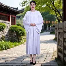 화동의상 성가대가운 결혼식 머리꽃띠 합창의상 스타일, A. 하얀색