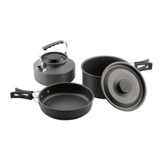 캡틴스태그 이지 알루미늄 쿠커 3종 세트 냄비 프라이팬 주전자 UH4121, 1개