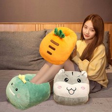 발시려울때넣는 집안발따뜻쿠션 따뜻 캐릭터 쿠션 족온기 워머 실내 난로, 햄스터