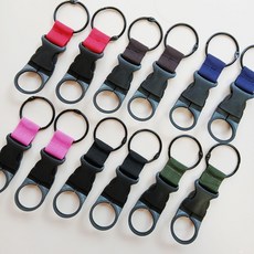 등산 배낭 물병 걸이 생수병 고리 물통 버클, 2개, 카키