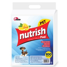 뉴트리쉬 반려견용 배변패드 실속형 50 x 40cm 레몬향, 100개입, 1개 100개입, 1개
