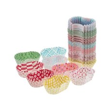 알템 반찬 컵 도시락 컵 소판형 일본풍 무늬 총 240장 8가지 디자인 × 10장 3개 세트 전자레인지 사용 가능