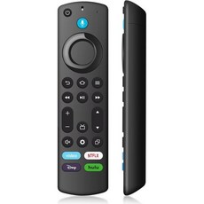 교체 리모컨: Fire 스마트 TV Stick 및 Firestick 리모컨(2세대/3세대/4K/라이트/4K Max) 음성 큐브 옴니 파이어 시리즈 Insignia 3세대용, Universal Remote