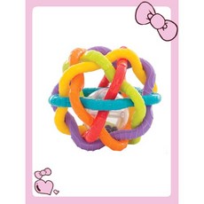 Playgro 培高 趣味鈴鐺扭扭球 6個月以上 嬰兒玩具, 1個, 趣味鈴鐺扭扭玩具球