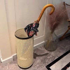 雨傘收納架家用小型雨傘架酒店大堂商用雨傘收納辦公室門口放傘神器雨傘桶傘架傘桶家用门口伞架置物架放, 1個, 雨傘架L款 奶油色22.22.50cm