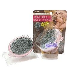 VESS 빗질이 매끄러운 샴푸 브러시 KNS-600, 1개, 핑크