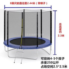 방방 방방이 야외 펜션 실내 트렘폴린 트램플린 놀이시설 대형 식당, 1, F. 블루 사다리 2.44m