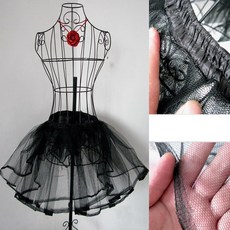 하이유니 노와이어 메쉬 캉캉 드레스 패티코트 속 치마