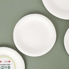 일회용 종이 접시 8개입 17cm 일회용그릇, 1개
