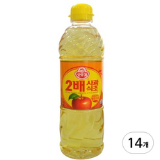 오뚜기 2배 사과식초, 900ml, 14개