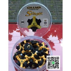 CHAMP 高爾夫球鞋專用鞋釘 Stinger鞋釘 快轉螺絲釘 軟釘 (盒裝20顆), 1個